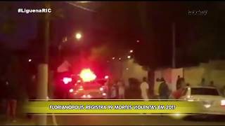 Tentativa de assalto gera tiroteio, ônibus incendiado e morte em Florianópolis