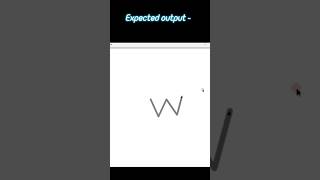 How to Draw Alphabet W Using Python Turtle Module