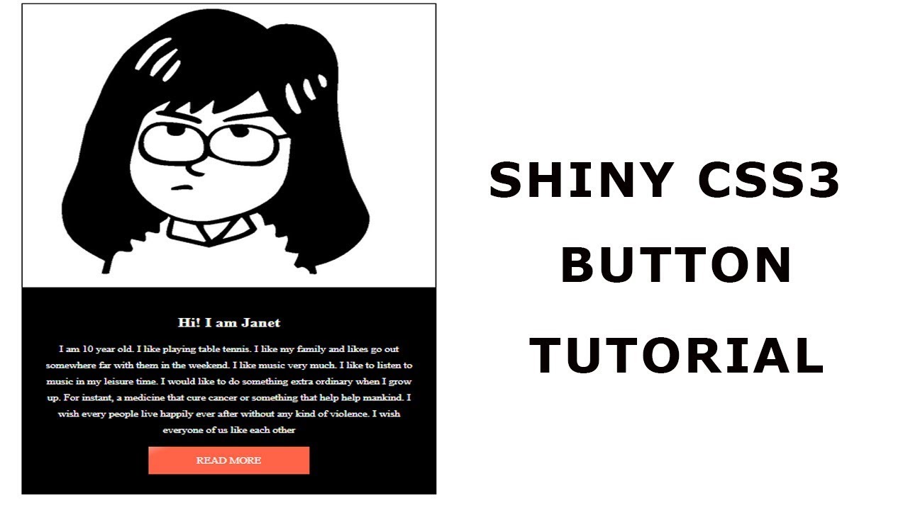 Shiny CSS3 Animated Button | CSS3 Animation Snippets - YouTube