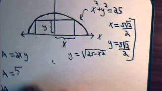 Calculus: Maximum And Minimum Problem With Constraint (Optimization) Example #2