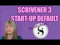 Scrivener 3 for Windows: Getting Scrivener to Let You Choose Which Project to Open at Start-Up