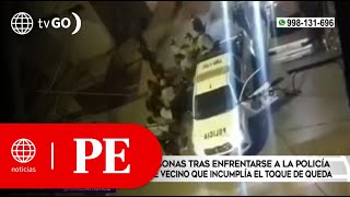 Intervienen a 14 personas tras enfrentarse a la Policía | Primera Edición (HOY)