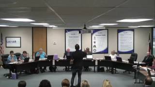Lamar CISD Board Meeting - June 14, 2016