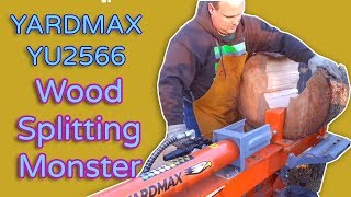 REVIEW - YARDMAX YU2566 25 Ton Full Beam Gas Log Splitter, A Wood Splitting Monster