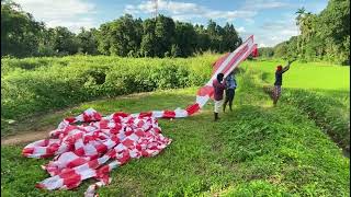 ලංකාවේ දිගම නයි සරුංගලය මෙන්න 😱 | #kites | srilanka kites | Beautiful kites| sarungal yavamu | ලස්සන