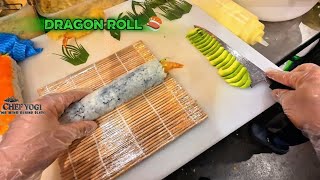 How to make Dragon sushi roll /Green dragon By Chef Yogi