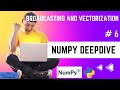 #6 Broadcasting and Vectorization !  Numpy Array DeepDive !