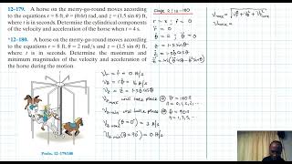 12–180 Kinematics of a Particle (Chapter 12: Hibbeler Dynamics) Benam Academy