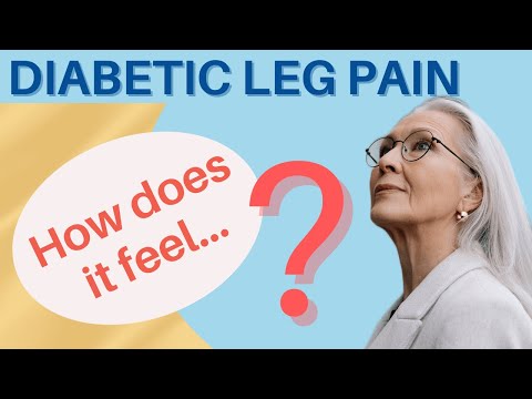 What does diabetic leg pain feel like?