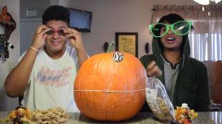 EXPLODING PUMPKIN CHALLENGE!!! (GONE WRONG)