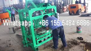 Fuda QT40 2 Bitcoin Multi Functional Cement Concrete Brick Making Machine for Cambodia Customer