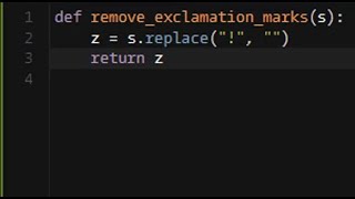 Python - Remove Exclamation Marks | Codewars 8KYU