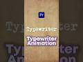 New TypeWriter Effect in Premiere Pro