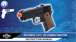 Matrix Elite Detonics 1911 .45 Combat Master Manual