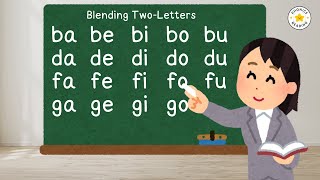 Blending Two Letters | Consonant-Vowel Blending | Phonics for Kids