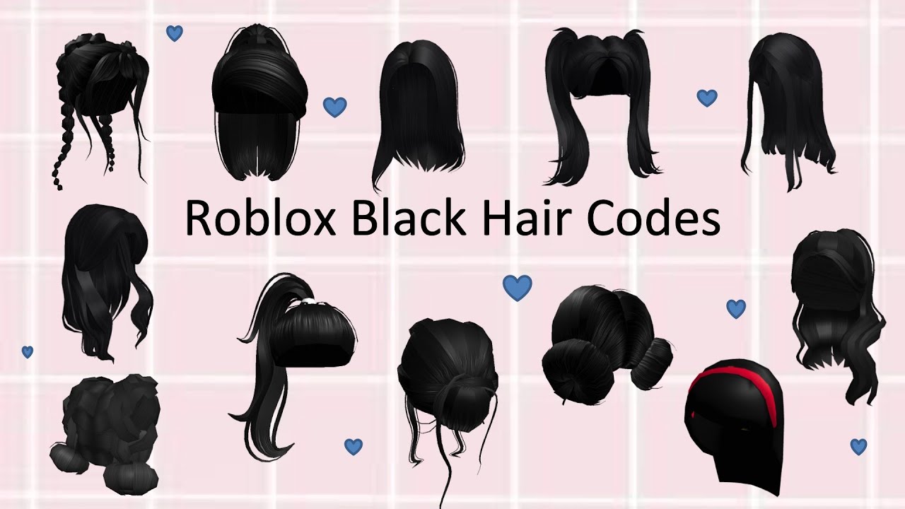 Bloxburg Black Hair Codes - YouTube