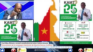 Valère Bessala sur Paul Biya, Élécam, conseil constitutionnel. Cotisons pour #Maurice #Kamto #2025