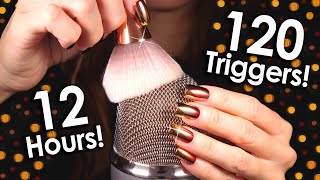 [ASMR] 120+ Triggers over 12 hours! (NO TALKING) Deep relaxing \u0026 sleep sounds 😴 MOST REQUESTED