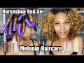 HorseShoe Method Flexi Rod Set Using Melanin Haircare | IM SHOOK 😱