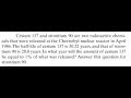 Cesium 137 and strontium 90 are two radioactive chemicals that were released at the Chernobyl