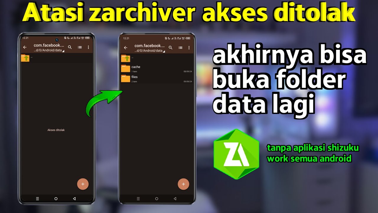 Cara Mengatasi Zarchiver Akses Ditolak Cara Buka Folder Data Semua