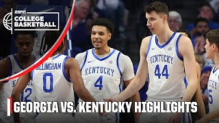 Georgia Bulldogs vs. Kentucky Wildcats |  Game Highlights | ESPN College Basketb