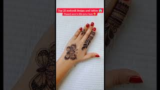 Top 20 mehndi design 🦋😍#shorts #mehndi #viralvideo #butterfly #design #fancy #top10 #anshikabharti