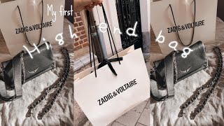 BUYING MY FIRST HIGH END BAG | Unboxing + try on haul | Zadig \u0026 Voltaire