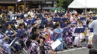 近江高等学校吹奏楽部　彦根ゆかたまつり2016