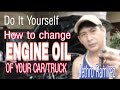 How to change engine oil of your Car /Truck? Jethro ramirez vlog Philippines