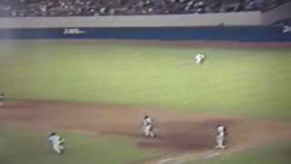 Dave Winfield Throws Out Alvin Davis At Home Plate Yankee Stadium