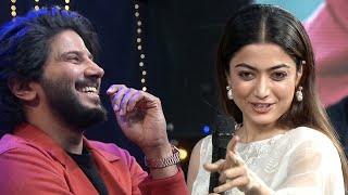 Dulquer Salmaan Enjoying Rashmika's Funny Answers About Her Relationship Status