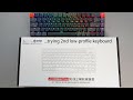 My 2nd low-profile mechanical keyboard - Ajazz AK832Pro. Unboxing, sound test, comparison with K7