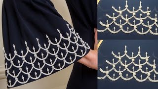 beautiful sleeves design || handwork embroidery beautiful & easy dress ideas ✨✨