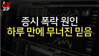 증시 폭락 원인! 하루 만에 무너진 믿음