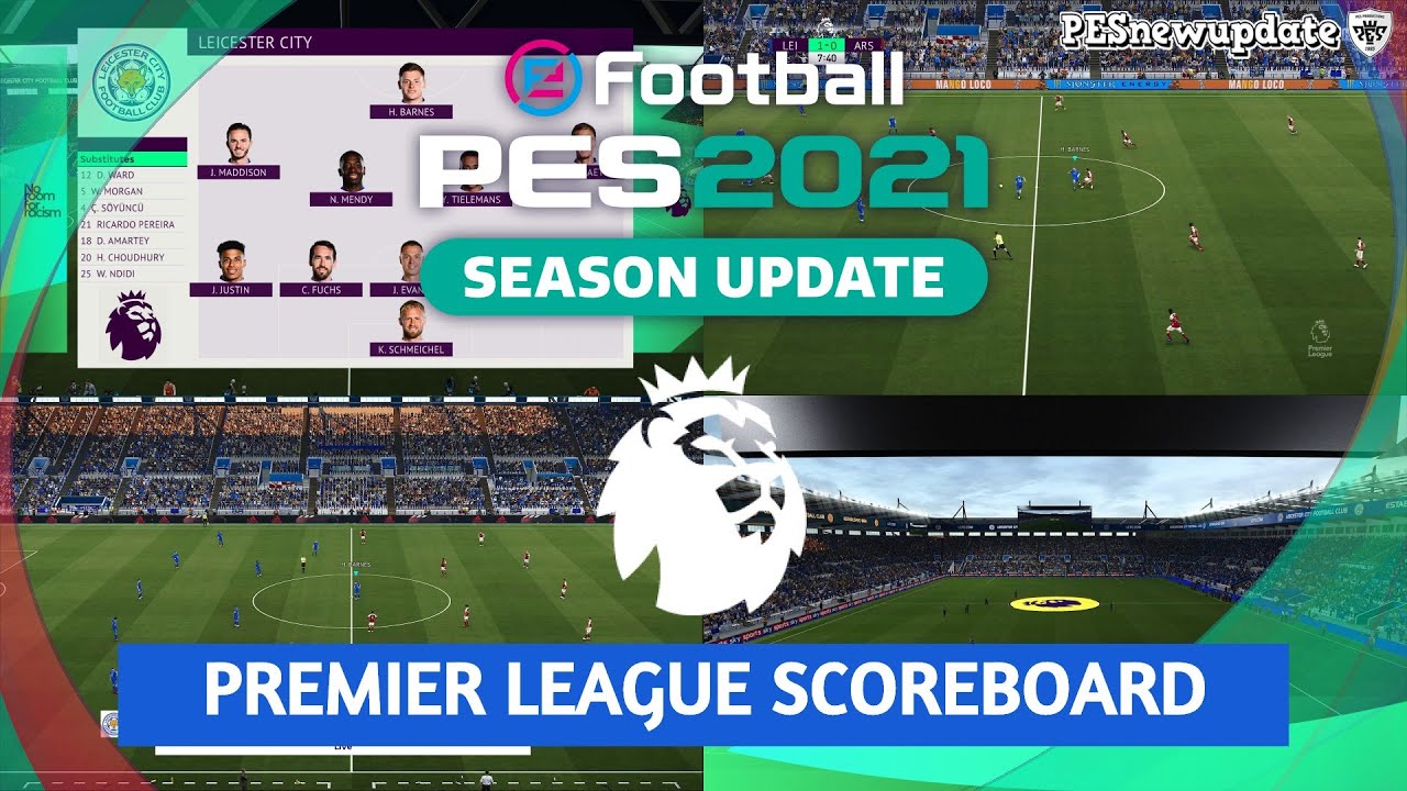 PES 2021 New Premier League Scoreboard - YouTube