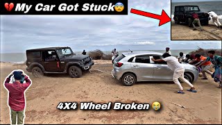 💔 My Car Got Stuck 😰 | 4X4 Wheel Broken 😭 | #hr #tharvlogs