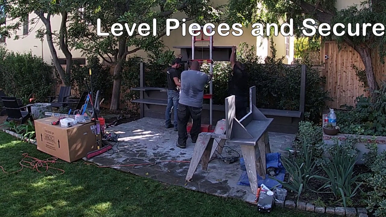 Wwoo Concrete Outdoor Kitchens Basic Installation Steps Youtube