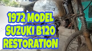 RESTORATION  OF 1972 MODEL SUZUKI B120 #Clutch Rider Tv