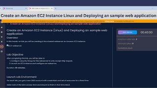Create an Amazon EC2 Instance Linux and Deploying an sample web application #accenture #aws