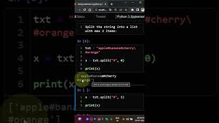 rstrip split string method python tamil #python #shorts