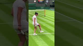 Ons Jabeur enjoying herself on Centre Court 😄🤳🎾 #shorts