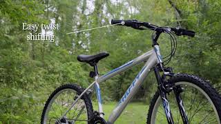 26in Men's Mountain Bike, Silver \u0026 Blue | Huffy