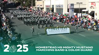 Homestead HS Mighty Mustang Marching Band \u0026 Color Guard | 2025 Pasadena Rose Parade