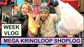 KRINGLOOP SHOPPEN EN MEGA TWEEDEHANDS TRY ON + weekvlog