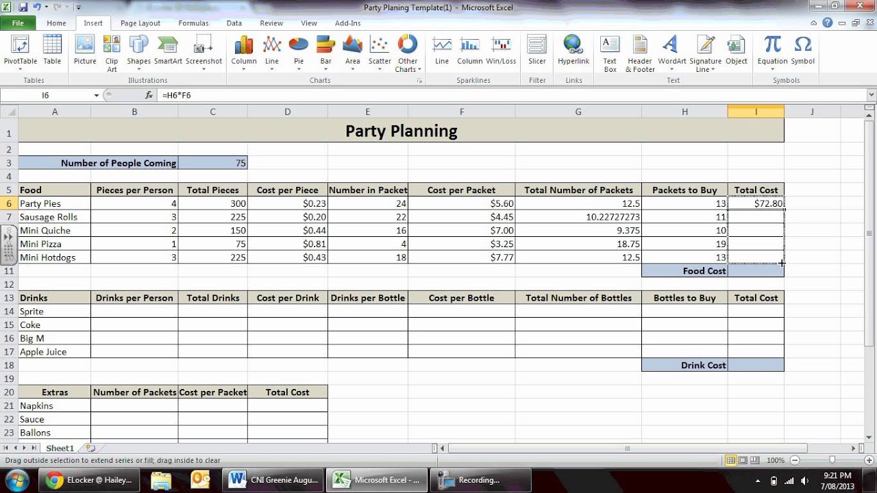 Best Of The Best Tips About Party Planning Excel Template Pushice