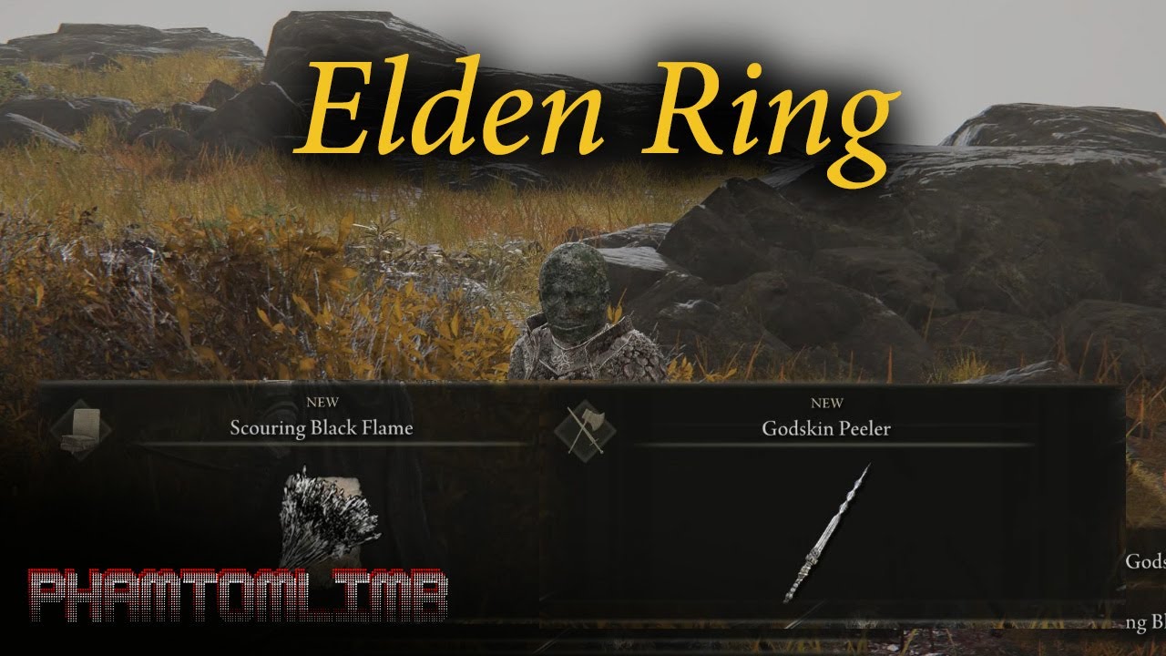 Elden Ring: Godskin Peeler Twinblade & Scouring Black Flame Location ...