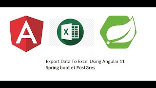 Export Data To Excel Using Angular 11 Spring boot et PostgreSql