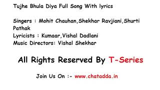 Tujhe Bhula Diya Lyrics Full Song Lyrics Movie - Anjaana Anjaani  (2010)mp3