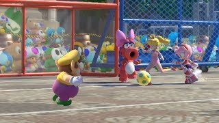 Mario and Sonic at The Rio 2016 Olympic Games DuelFootball Peach vs Luigi , Knuckles vs Amy